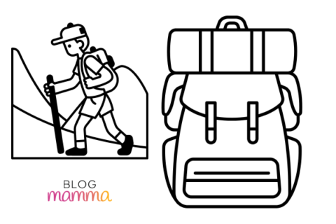 Disegni Da Colorare Per Le Vacanze Estive Zaino Trekking Blogmamma It