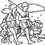 vacanze-bambini-disegni-da-colorare-famiglia-al-mare