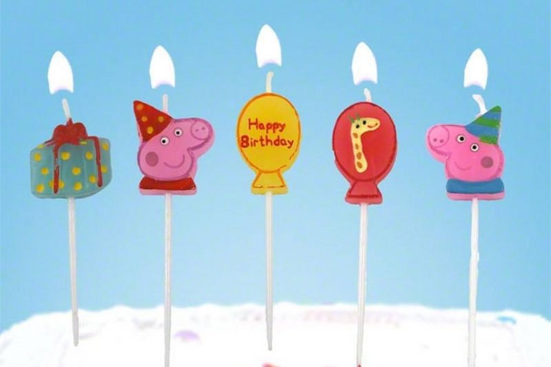 candeline per festa di compleanno peppa pig