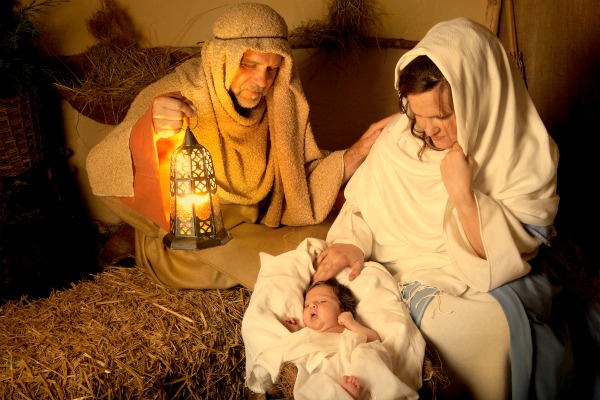 Maria, Giuseppe e Gesù Bambino