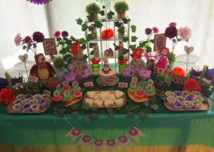 Festa a tema Masha e Orso_dessert table
