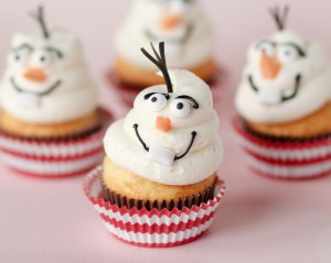 Buffet per una festa a tema Frozen_cupcake Olaf