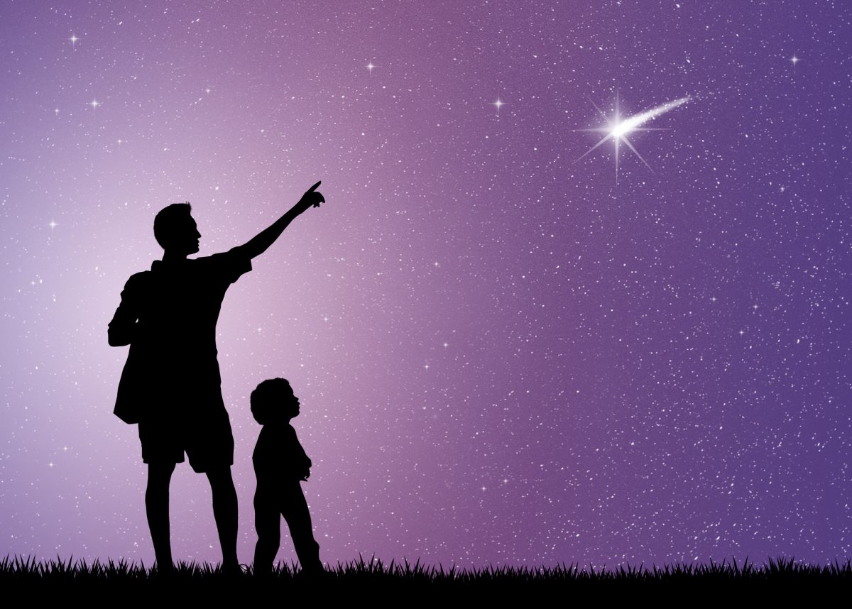 SPiegare le stelle cadenti ai bambini_cielo stellato