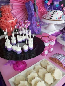 festa a tema Violetta_buffet