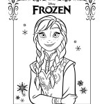 Disegni da colorare di Frozen da stampare gratis_Anna