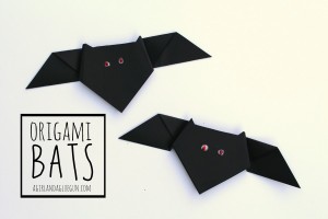 Halloween: pipistrelli fai da te con la carta_origami