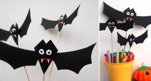 Halloween: pipistrelli fai da te con la carta