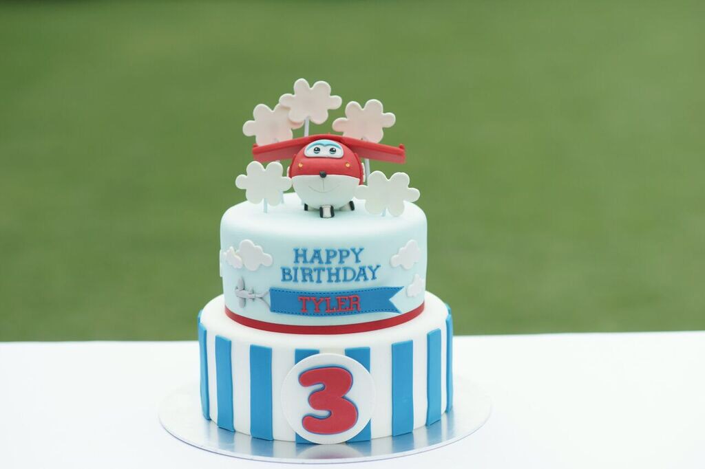 Festa di compleanno dei Super Wings_torta Jett