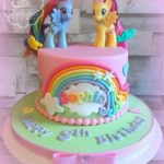 Torte di compleanno per gemelle femmine Little Pony