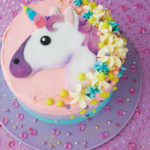 Torte unicorno in 2d per feste di compleanno bambini