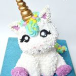 torte unicorno in 3d per feste di compleanno bambini