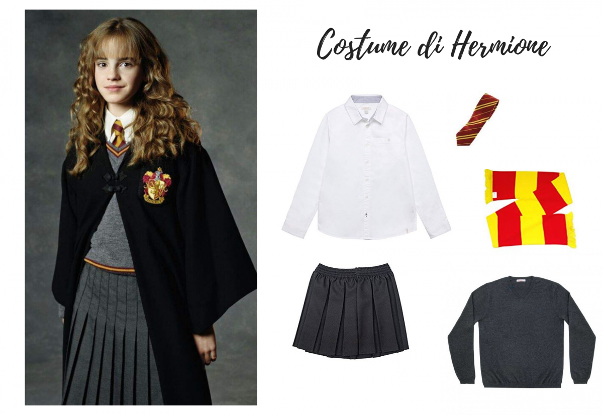 Vestito di Carnevale di Harry Potter Hermione Granger bambina