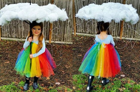 Costume da arcobaleno fai da te per carnevale e recite scolastiche