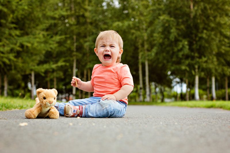 bambino che fa i capricci